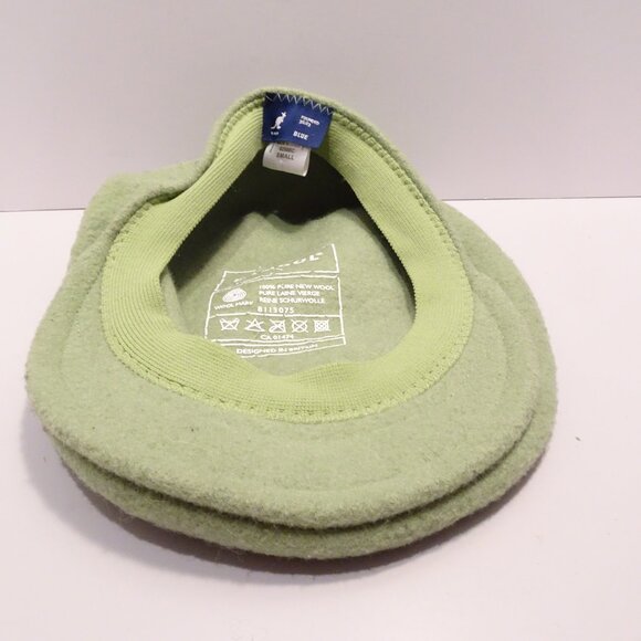 Authentic Mens KANGOL 504 100% Wool 0258BC Cap Size SMALL Light Green Driving - Picture 4 of 6